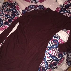 Maroon cardigan